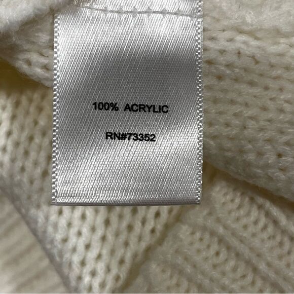 Cowl neck off white sweater - Picture 8 of 11